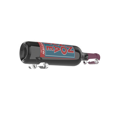 Atilla 1 Bottle Wall Mounted Wine Bottle Rack by Ebern Designs