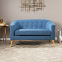 Decato 51.5" Tuxedo Arm Loveseat by George Oliver