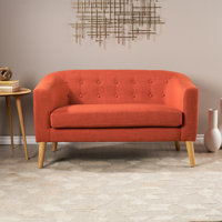 Decato 51.5" Tuxedo Arm Loveseat by George Oliver