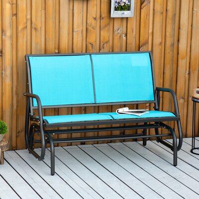 Outdoor Gliding Metal Chair by Red Barrel Studio