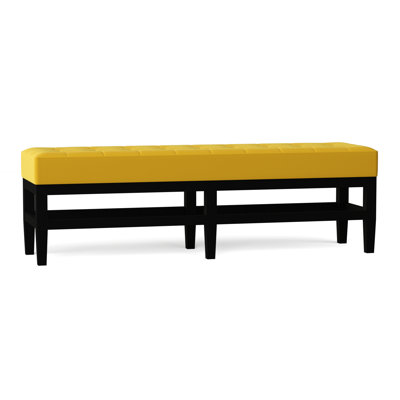 Galindo-White Upholstered Bench by Latitude Run