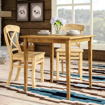 Avagrace 29.53" Solid Wood Beech Dining Table by Red Barrel Studio