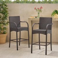 Rosetta 30" Patio Bar Stool by Ebern Designs
