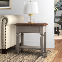 Solid Wood End Table by Sand & Stable