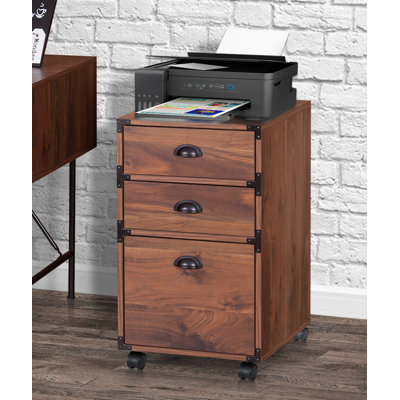 Wycombe 3 Drawer Mobile Vertical Filing Cabinet by Laurel Foundry Modern Farmhouse
