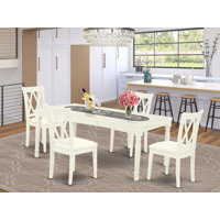 Boxvale Extendable Solid Wood Dining Set by Winston Porter
