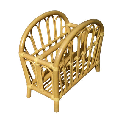 Gabilan Rattan Curve Magazine Rack by Bayou Breeze