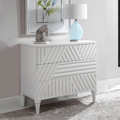 Bayli 3 Drawer Accent Chest by Wade Logan