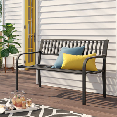 Alvah Stainless Steel Garden Bench by Zipcode Design