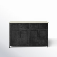 Lydia Kitchen Island Marble by AllModern