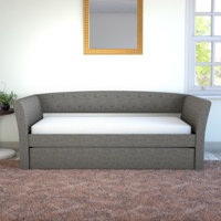 New Castle Upholstered Twin Daybed with Pull out Trundle