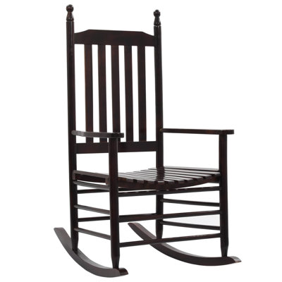 Outdoor Rocking Solid Wood Chair by East Urban Home