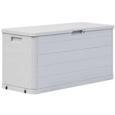East Urban Home 74 Gallon Water Resistant Poly Rattan Lockable Deck Box