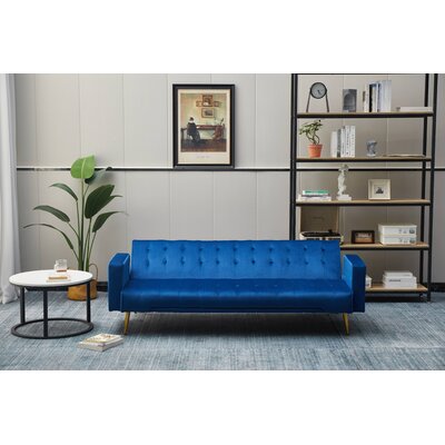 Amalyn 75" Square Arm Sofa Bed by Mercer41