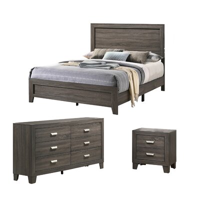 Anastasia Standard 3 Piece Bedroom Set by Wade Logan