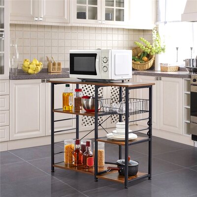 Finck Multifunctional Kitchen Island with Manufactured Wood Top by Union Rustic