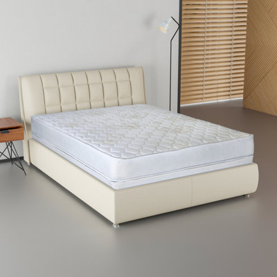 8" Medium Firm Tight Top Fully Assembled Innerspring Double Sided Hybrid Mattress by White Noise