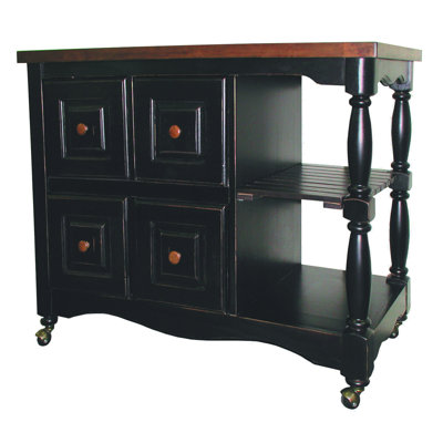 Liudger Kitchen Cart by Alcott Hill