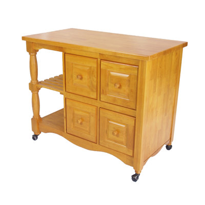 Liudger Kitchen Cart by Alcott Hill