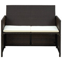 Ekundayo 39.4" Wide Rectangle Patio Sofa with Cushions by Ebern Designs
