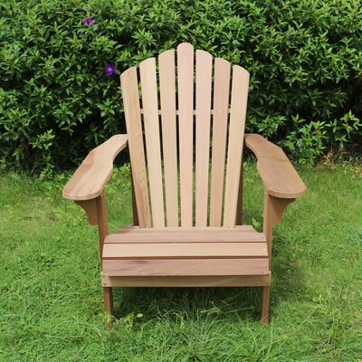 Hillary Western Red Cedar Adirondack Chair by Rosecliff Heights