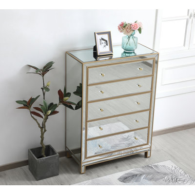 Fairgrove 5 - Drawer Mirrored Accent Chest by Willa Arlo Interiors