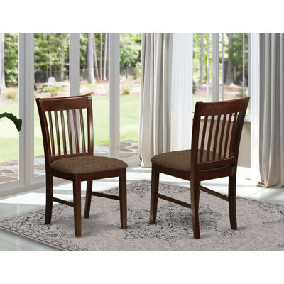 Wagaman Upholstered Slat Back Side Chair by Charlton Home