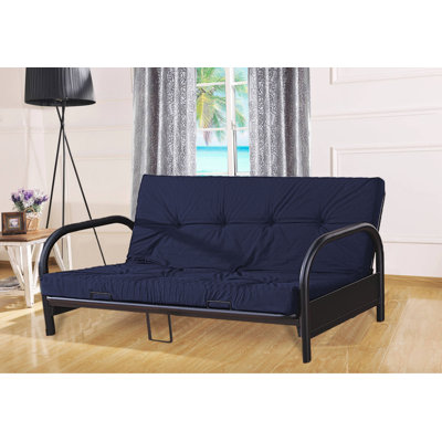 75" Wide Tufted Back Futon Chair by Latitude Run