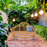Artai Marlborough Teak Wood Garden Bench by Rosecliff Heights