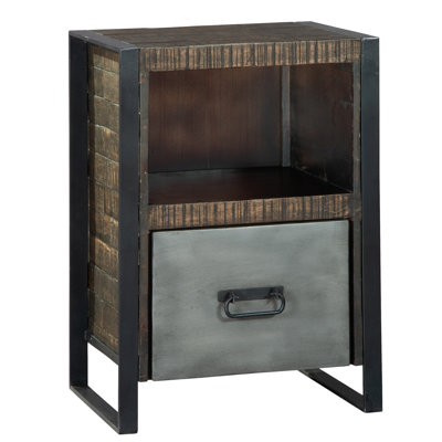 Office 22" Drawer Acacia File Cabinet by Hekman