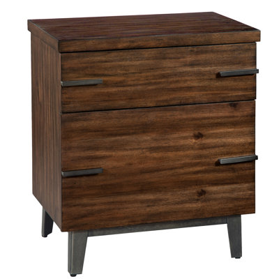 Monterey Point 26" 3-Drawer Acacia File Cabinet by Hekman