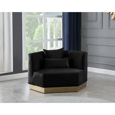 Arev 47.75" Wide Velvet Armchair by Willa Arlo Interiors