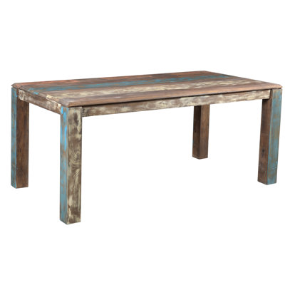 Strickland Solid Wood Dining Table by Rosalind Wheeler