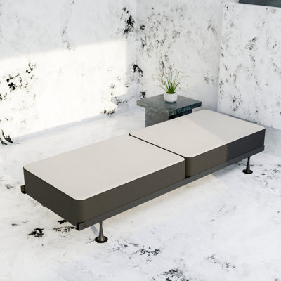 Split Wooden Box Spring / foundation for Mattress Support, Fully Assembled by Alwyn Home