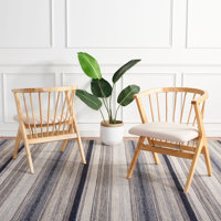 Artemis Slat Back Side Chair in Black by Mistana
