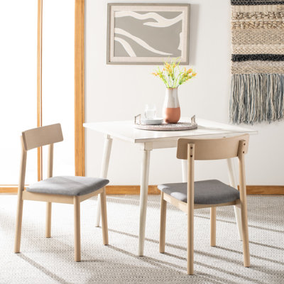 Jakob Linen Side Chair in Light Brown/Gray by Bay Isle Home