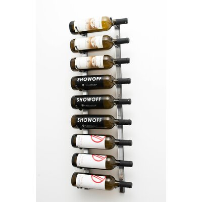Indurial 9 Bottle Metal Wall Mounted Wine Bottle Rack by Rebrilliant