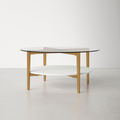 Otto 4 Legs Coffee Table with Storage by Wade Logan