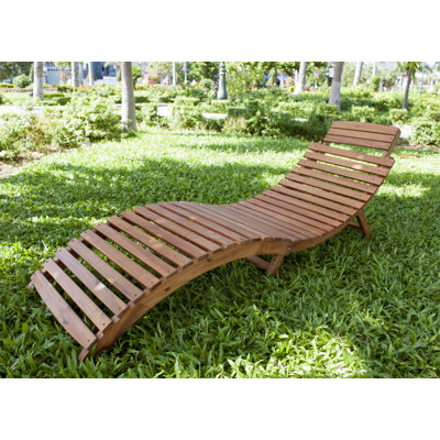 Luiza Curved Folding Chaise Lounge
