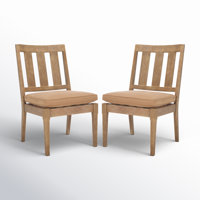Samya Wooden Patio Dining Chair by Joss & Main