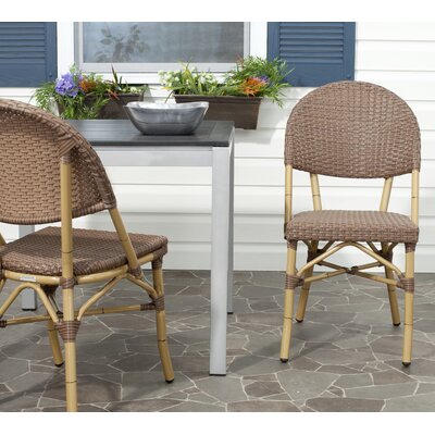 Nergizli Stacking Patio Dining Side Chair by Bay Isle Home