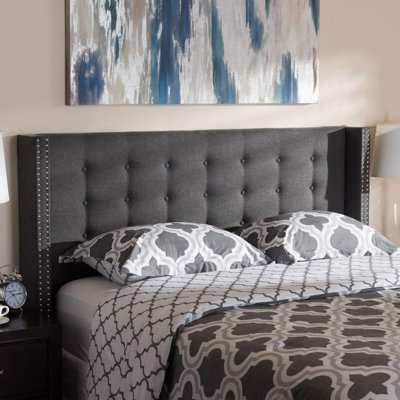 Chareese Upholstered Wingback Headboard by Wade Logan