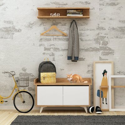 Sartain Hall Tree with Shoe Storage by Corrigan Studio