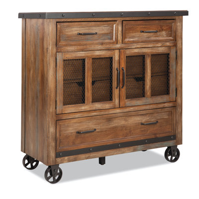 Taos Media Chest with 7 Drawers and 2 Doors, Canyon Brown