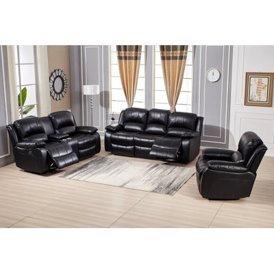 Convergent 41" Wide Faux Leather Standard Recliner by Red Barrel Studio