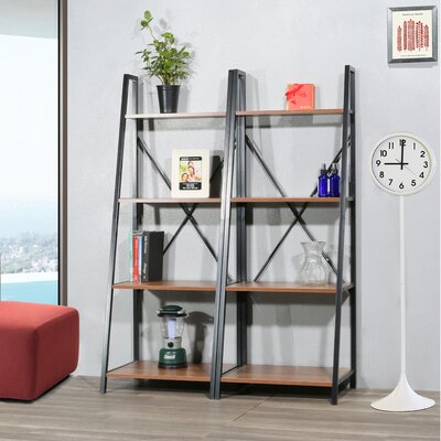Victorine 53" H x 19.6" W Metal Ladder Bookcase by Gracie Oaks