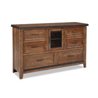 Dargan Dresser with 6 Drawers and 1 Door, Canyon Brown by Gracie Oaks