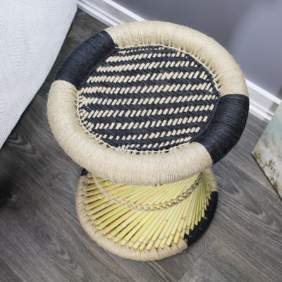 Barkhamsted Reed Accent Stool by Bay Isle Home