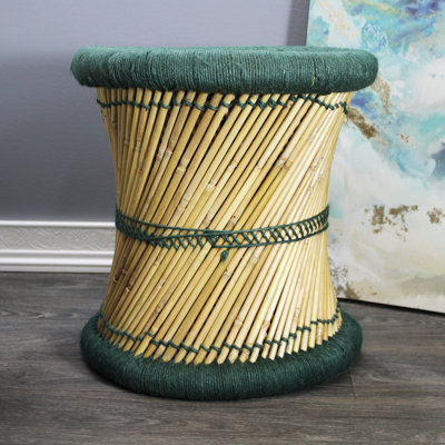 Barkhamsted Reed Accent Stool by Bay Isle Home