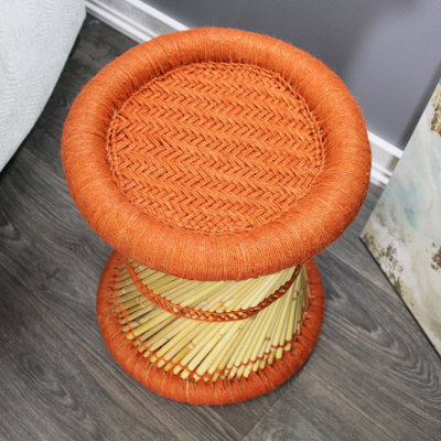 Barkhamsted Reed Accent Stool by Bay Isle Home